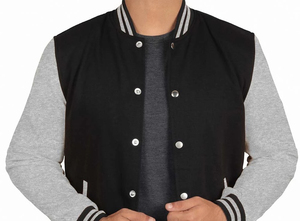 เสื้อแจ็กเก็ตผู้ชายแนวสตรีทวินเทจ, เสื้อแจ็กเก็ตบอมเบอร์พิมพ์ลายตัวอักษรเสื้อเบสบอล - Product Image 5