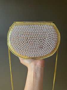 Pochette de soirée de luxe métallique haut de gamme pour femme avec une finition élégante, sac à main de soirée formel de luxe avec bandoulière chaîne, tendance - Product Image 6