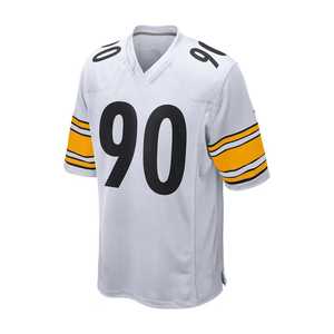 T-shirt de football unisexe à col en V en polyester 100% de haute qualité, service de coupe automatisé OEM, bon prix, t-shirt de football - Product Image 4