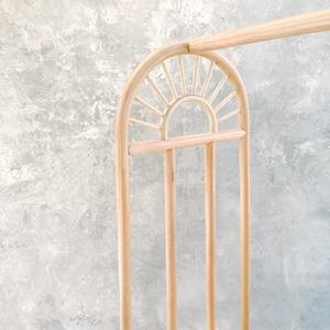 Support de cintre pour enfants meilleure vente de supports suspendus en rotin naturel pour sèche-linge pour enfants - Product Image 5