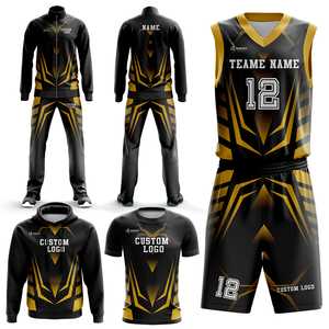 Ensemble de maillot de basket-ball personnalisé en sublimation, respirant, à séchage rapide, pour le basket-ball - Product Image 6