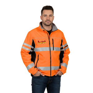 Ropa de Invierno con Logotipo Personalizado OEM/ODM, Impermeable, Alta Visibilidad, ANSI/EN ISO 20471 Clase 2, 100% Poliéster, LED Intermitente, Seguridad Laboral - Product Image 1