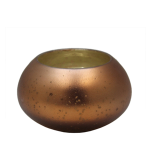Hecho a mano, decoración del hogar, vidrio votivo, acabado de mármol marrón, soporte votivo, forma redonda, precios al por mayor de fábrica - Product Image 4