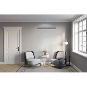 Bocchetta di Ventilazione Nascosta Aircontrol, Profilo Bianco con 4 Bocchette 1600x150mm, Versione per Cartongesso per Sistemi HVAC - Product Image 4