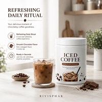 Poudre de protéines de café glacé à la L-Carnitine pour adultes |   Complément alimentaire pour booster l'énergie et la gestion du poids, faible en sucre et en matières grasses, soutien immunitaire