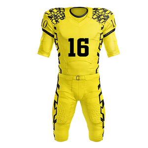 Uniforme de fútbol americano transpirable personalizado de Calidad única 100% poliéster hecho uniforme de camiseta de fútbol americano - Product Image 1