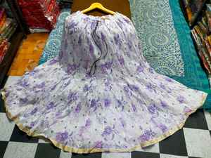 Women's Plus Size <b>Long</b> Cotton Flare <b>Skirt</b> Drawstring Breathable Soft Summer Casual Boho Style Custom Bulk India Worsted Fabric - Product Image 6