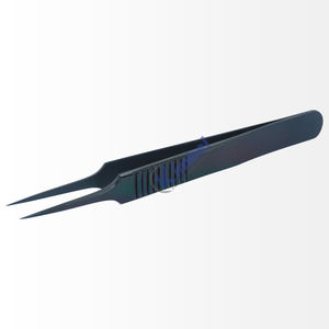 Pince à épiler incurvée en acier inoxydable de marque privée pour les outils de beauté des cils d'extension de cils en finition argentée - Product Image 5