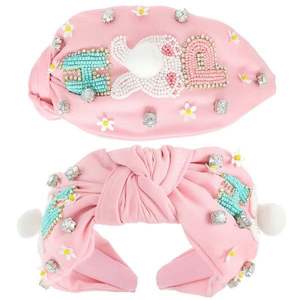 ที่คาดผมสำหรับเด็กประดับลูกปัดไข่มุกน่ารักจากอินเดีย - Product Image 1