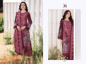 Salwar Kameez paquistaní bordado con parches algodón Dupatta trajes paquistaníes catálogo completo disponible a precio de mayorista - Product Image 2