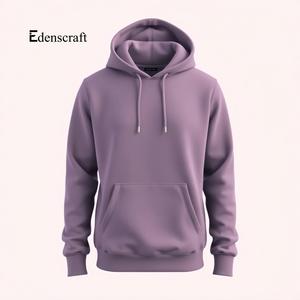 Sudadera con capucha informal sólida para hombre, cómoda mezcla de algodón suave, estampado en relieve, ropa de calle con cordón, estilo para uso diario - Product Image 2