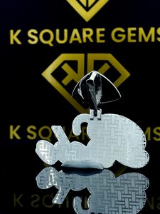 จี้โลโก้ที่กำหนดเอง VVS Moissanite จี้ชื่อเพชรโมอิสแบบกำหนดเองจี้กุหลาบชุบทองแบบกำหนดเองจี้ฮิปฮอปสีเงิน - Product Image 5