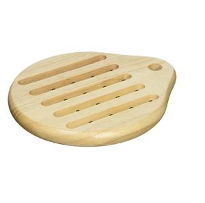 Remaches de madera hechos a mano color madera natural en forma de huevo resistente al calor soporte para ollas a precio competitivo - Product Image 1