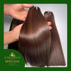 ผมต่อผ้าทอสีเปียโนกระดูกตรงขนาด22นิ้วต่อได้ถึง50% เส้นผมมนุษย์เส้นใยพร้อมส่ง - Product Image 6