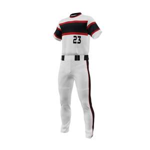 Diseño de logotipo personalizado Ropa de equipo de béisbol Conjuntos de uniformes Poliéster transpirable con absorción de humedad Impreso Sublimación Jersey Pant - Product Image 4