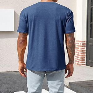 100% algodón de calidad premium con estampado de color sólido se puede personalizar la camiseta de los hombres de impresión - Product Image 4