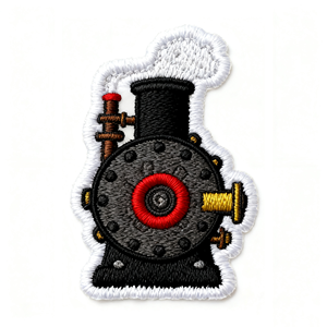 Custom Embroidery Patches for Uniforms-Steam Locomotive Train Engine Design Alphabet Eco-Friendly Chenille <b>Iron</b> Backing Retro - Product Image 4