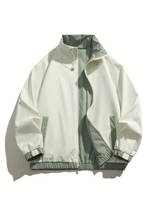 Veste coupe-vent réversible personnalisée pour homme, légère, à capuche, zippée, pour le cyclisme, la course à pied et la pluie - Product Image 2