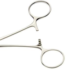 Pinzas Hemostáticas Manuales de Acero Inoxidable de 140 mm, Instrumentos Quirúrgicos, Pinza Kocher Recta con Mandíbulas de 1x2 Dientes - Product Image 3