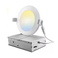 Serie 5 CCT 16W LED Luz empotrable Panel inteligente Luz blanca con diseño moderno ajustable para luces descendentes de taller u oficina