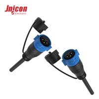 30A 5A 3+8 Pin Hybrid Wasserdichter Steckverbinder M25 Push-Lock IP67 Übermoldete Kabelkonfektion für BMS Signalübertragung CE TUV