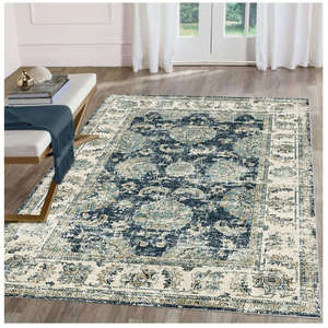 Vintage Perla Washable Flat Weave <b>Rug</b> for Living Room Hallway Large Areas - Product Image 2