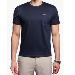 Various Color 100% Cotton Single Jersey Export Oriented O Neck Short Sleeve Stylish <b>Pocket</b> <b>T</b> <b>Shirt</b> For Mens Available - Product Image 2