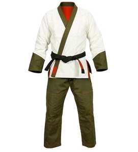 ชุดเครื่องแบบ BJJ GI สำหรับผู้ชายผ้าสานมุกพร้อมกางเกงผ้าริปสต็อปพรี shrunk ดีไซน์และวัสดุระบายอากาศ - Product Image 1