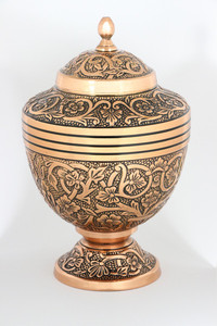 Handmade Brass Cremation Urn Hand Carving High on Demand Premium Quality <b>Keepsake</b> Coffin Cremation Urns Hot Selling - Product Image 2