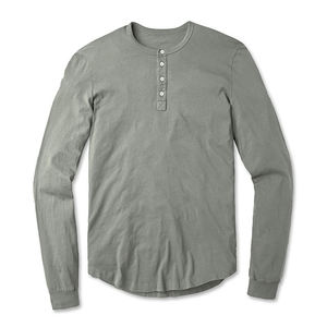 T-shirts à manches longues en coton décontractés unisexes sur mesure, grande taille - Product Image 5