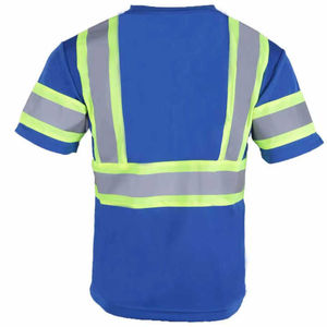 T-shirt de travail haute visibilité avec bande réfléchissante pour la construction, l'usine et l'industrie - Product Image 4
