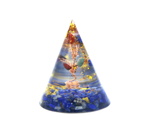 Pyramide en forme de cône d'orgone énergétique en gros Pyramide d'orgone de générateur d'énergie pour la protection contre les emf - Product Image 4