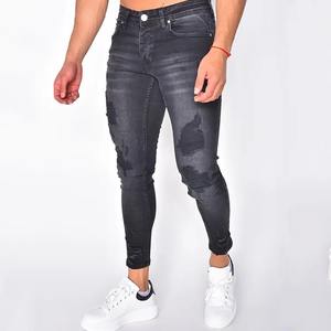 Pantalones Largos de Mezclilla para Hombre, Corte Ajustado, Cómodos, Elásticos, de Tela Suave, para Oficina - Product Image 1