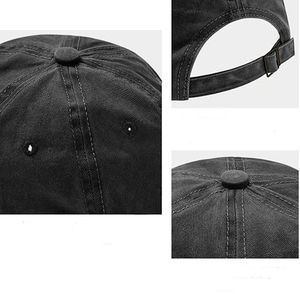 Mayorista Vintage Retro 6 Panel Desgastado Piedra Lavado Algodón Chino En Blanco Niño Clásico Béisbol Ajustado Gorra Hebilla de Metal - Product Image 4