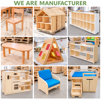 Ensemble table, chaise, étagère et armoire de rangement en bois Montessori, centre d'apprentissage pour les classes préscolaires, garderies, crèches, enfants