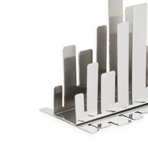 Servilletero Moderno de Acero Inoxidable con Diseño Skyline, Base Estable y Pesada, Organizador Elegante para Mesas de Bares y Restaurantes - Product Image 4