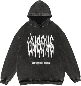Sudaderas con Capucha de Manga Larga para Hombre, Estampado de Letras, Ropa Urbana, Sudaderas Bordadas de Invierno con Impresión Digital - Product Image 1