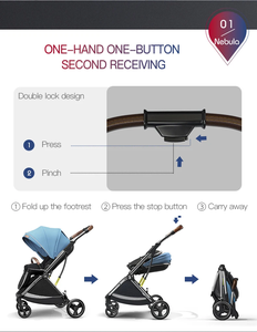 Cochecito <span class=keywords><strong>plegable</strong></span> de bebé de diseño de moda ligero de una mano de la <span class=keywords><strong>mejor</strong></span> calidad/<span class=keywords><strong>carrito</strong></span> de bebé para recién nacido - Product Image 4