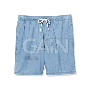 Best Price Customized Logo Top Selling Men's Mid Waist Solid Casual Breathable <b>Polyester</b> <b>Shorts</b> - Product Image 1