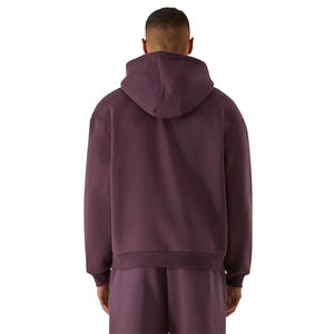Vente en gros de sweats à capuche unis pour hommes sweats à capuche à manches longues avec fermeture à glissière en plein air sweats à capuche surdimensionnés pour hommes avec poche kangourou - Product Image 4