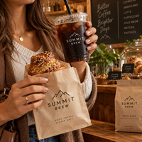 Gobelets froids personnalisés AT PACK en PET avec logo |   Gobelets jetables transparents pour café glacé, bubble tea et autres boissons, pour cafés et magasins de boissons