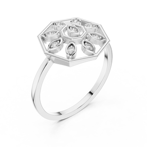 Petites boucles d'oreilles en moissanite 18 carats pour un look moderne - Product Image 4