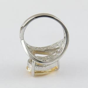 Anillos de plata de ley 925 con citrino amarillo de la princesa Bella, joyería de plata de diseño, joyería de plata hermosa - Product Image 4