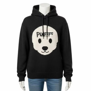 Sudaderas Ecológicas de Punto, Algodón Orgánico, Estampado Puff, Talla Grande, Unisex, Otoño Invierno, Casual, Urbano, Uso Diario, Tops Cálidos - Product Image 1