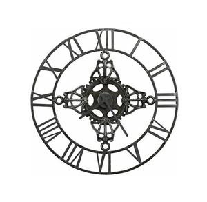 Horloge murale décorative en métal durable à l'aspect vintage pour les idées de décoration de la maison prix de gros horloge murale en fer - Product Image 3