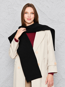 Écharpe châle en tricot 100 % acrylique pour femme – Écharpe douce à nouer sur les épaules, écologique, légère et polyvalente, à porter en bandoulière - Product Image 5
