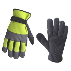 Gants de travail pour hommes, accessoire de sécurité en cuir de protection des mécaniciens de la Construction - Product Image 1
