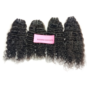 Fabrique 100% non traité naturel couleur vietnamienne femmes noires faisceau cuticule aligné traitement aucun extensions de cheveux humains - Product Image 1