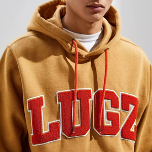 Jersey con capucha para hombre hecho a medida nueva chenilla bordada Logo sudaderas con capucha 100% algodón temporada de invierno tela - Product Image 6