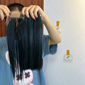 Paquets de cheveux humains bruts vietnamiens Double trame d'os de cheveux droite avec fermeture à lacet ensemble frontal de perruque de cheveux humains - Product Image 2